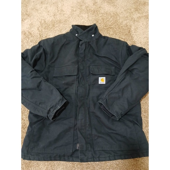 Carhartt Other - Carhartt Jacket Mens XL Black C003BLK Heavy Duty Canvas Workwear Insulated Coat